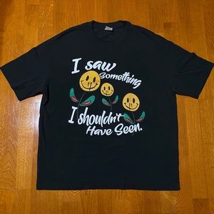 black graphic t-shirt